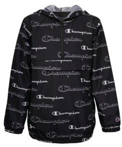 champion hoodie boys black