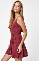 Thumbnail for your product : La Hearts Cupro Wrap Dress