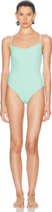 Hunza G Pamela One Piece Swimsuit in Mint