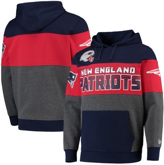 nike men's new england patriots stadium classic club navy hoodie