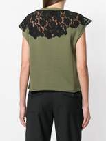 Thumbnail for your product : Semi-Couture Semicouture lace insert T-shirt