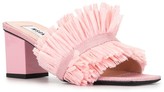 Thumbnail for your product : MSGM Raffia Slip-On Mules