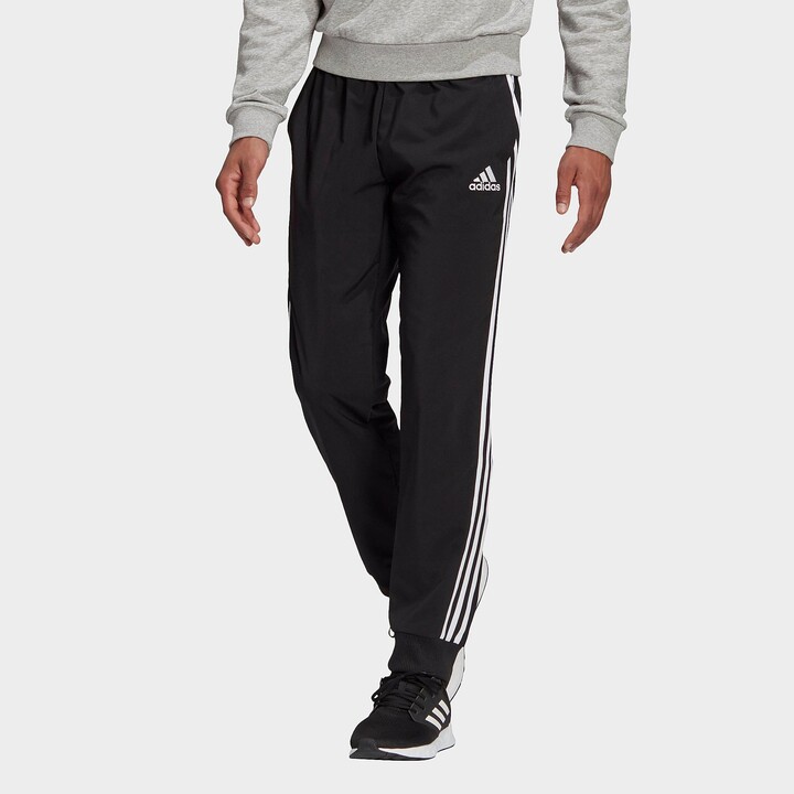 adidas Men's AEROREADY Essentials Tapered Cuff Woven 3-Stripes Jogger Pants  - ShopStyle