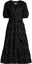 Thumbnail for your product : Shoshanna Caricia Embroidered Puff-Sleeve Dress