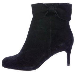 Kate Spade Bow-Accented Suede Ankle Boots