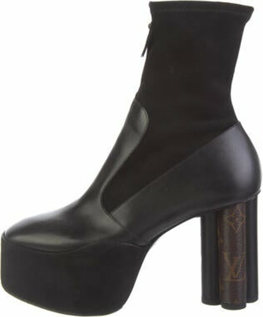 Louis Vuitton Leather Sock Boots ShopStyle