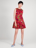 Thumbnail for your product : Kate Spade Botanical Garden Pleated Shift Dress