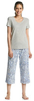 Thumbnail for your product : Dearfoams Knit Paisley Combo V-Neck Pajama Set