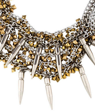 Assad Mounser Bullet Multistrand Chain Necklace
