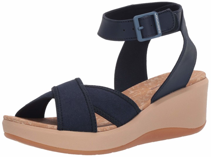clarks women's perri coast wedge sandal