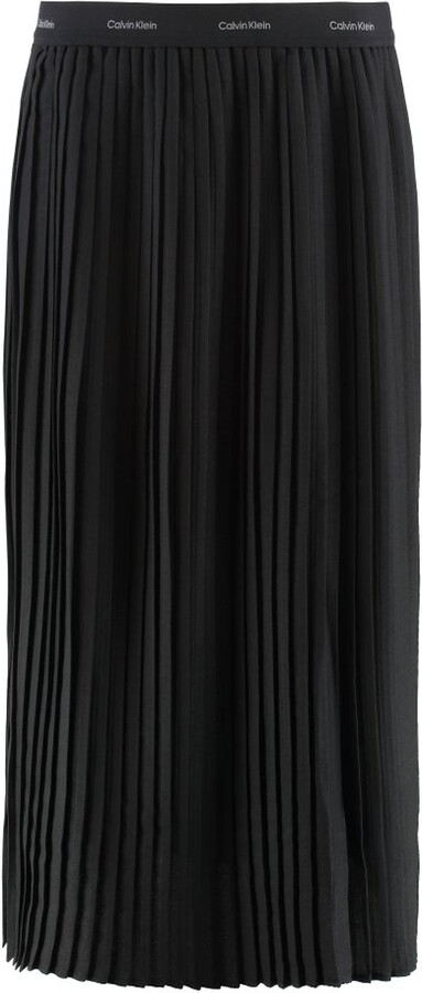 Calvin Klein Pleated Midi Skirt