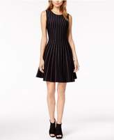 Thumbnail for your product : Bar III Metallic-Piping Fit & Flare Sweater Dress, Created for Macy's
