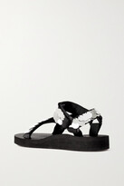 Thumbnail for your product : Arizona Love Trekky Embellished Recycled Canvas Sandals - Silver
