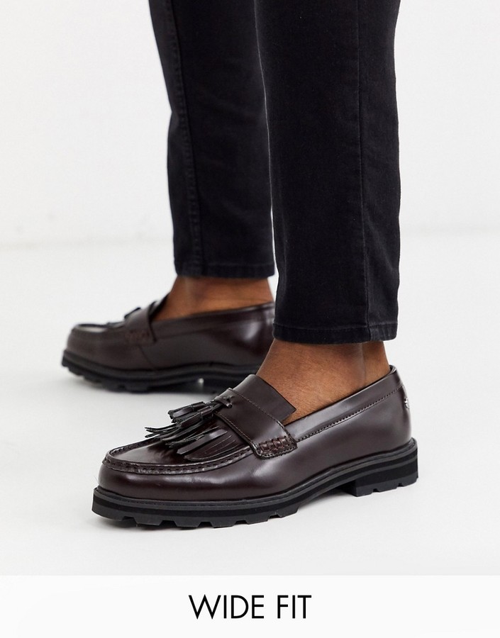 wide fit chunky loafers