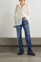 Thumbnail for your product : Frame Le Jane High-rise Straight-leg Jeans - Blue