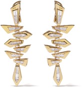 Thumbnail for your product : Stephen Webster 18kt yellow gold Dynamite Shattered diamond short earrings