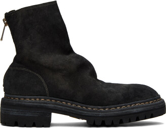 Undercover Black nonnative & Guidi Edition Back Zip Boots - ShopStyle