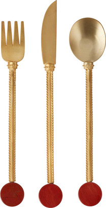 Natalia Criado Gold Stone Cutlery Set