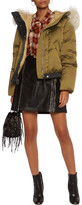 Thumbnail for your product : Coach Shearling-Trimmed Padded Shell Hooded Coat