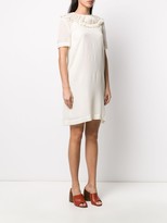 Thumbnail for your product : VVB Ruffle-Trimmed Crinkled Dress