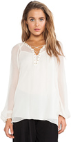 Thumbnail for your product : Rachel Zoe Kinsley Lace Up Tunic