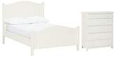 Thumbnail for your product : Pottery Barn Teen Beadboard Curved Bed Exel and 5 Drawer Dresser Set Twin Simply White