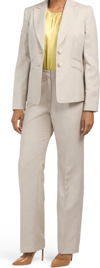 Le Suit 3pc Jacket Pants And Camisole Suit Set - ShopStyle