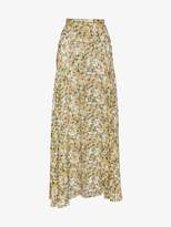 Isabel Marant Silk Floral Print Maxi Skirt