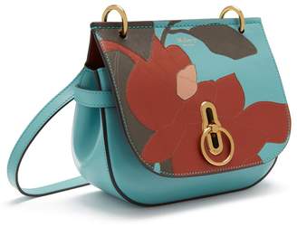 Mulberry Small Amberley Satchel Frozen, Rust, Clay and Blush Magnolia Patchwork Smooth Calf