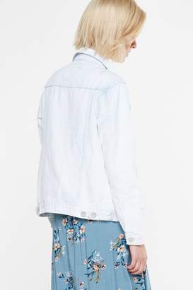 Cotton On Boyfriend Trucker Embroidered Denim Jacket