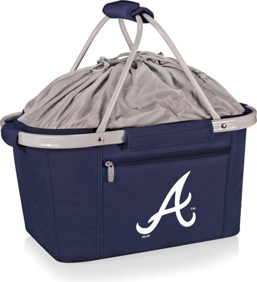MLBAtlantaBravesMetroBasketCollapsibleCoolerTote-NavyBlue
