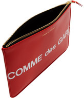 Thumbnail for your product : Comme des Garçons Wallets Red Large Huge Logo Pouch