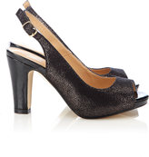 Thumbnail for your product : PeepToe Black Block Heel