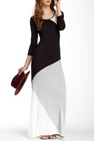 Thumbnail for your product : Romeo & Juliet Couture Diagonal Colorblock Maxi Dress