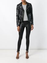 Thumbnail for your product : Saint Laurent skinny trousers - women - Lamb Skin - 34