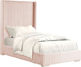 Everly Quinn Bedroom Furniture Contemporary 1pc Queen Size Bed Fur Chenille Fabric