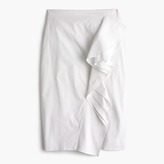 Thumbnail for your product : J.Crew Petite ruffle skirt in cotton poplin