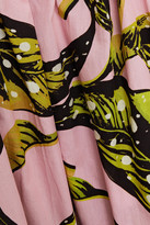 Thumbnail for your product : Borgo de Nor Christine gathered printed cotton-poplin midi dress
