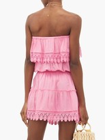 Thumbnail for your product : Melissa Odabash Joy Ruffled Strapless Mini Dress - Pink