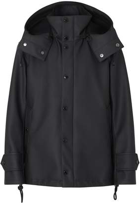 detachable hood showerproof car coat