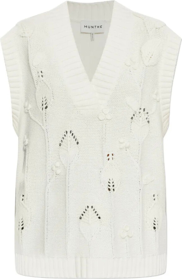 MUNTHE Baburi V-neck knitted vest