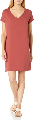Daily Ritual Supersoft Terry Dolman-Sleeve V-Neck Dress