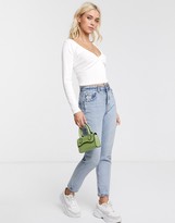 Thumbnail for your product : ASOS DESIGN jumper with gathered bust detail