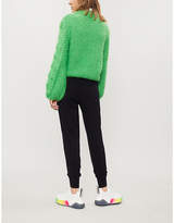 Thumbnail for your product : Markus Lupfer Patch-detail merino wool jogging bottoms