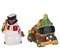 Fitz & Floyd Top Hat Frosty 2 Pieces Salt and Pepper Set