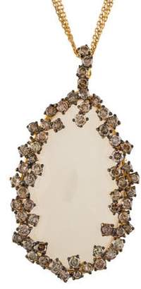 Suzanne Kalan 18K Moonstone & Diamond Pendant Necklace rose 18K Moonstone & Diamond Pendant Necklace