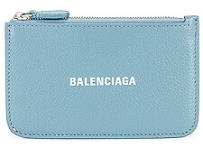 Balenciaga Cash Long Coin and Card Holder in Blue