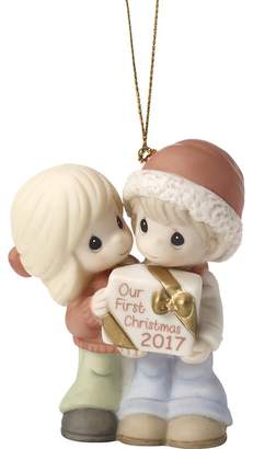 Precious Moments Our First Christmas Together 2017 Dated 2017 Bisque Porcelain Ornament Hanging Figurine