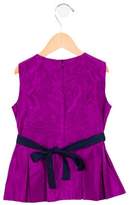Thumbnail for your product : Oscar de la Renta Girls' Silk Pleated Top w/ Tags violet Girls' Silk Pleated Top w/ Tags
