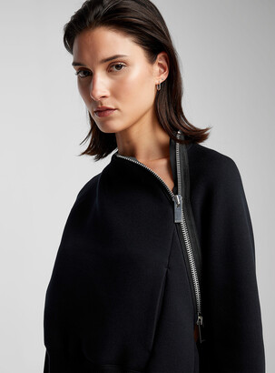 トップス Sacai women sweatshirt Sacai Asymmetrical zipped closure sweatshirt - ShopStyle Tops